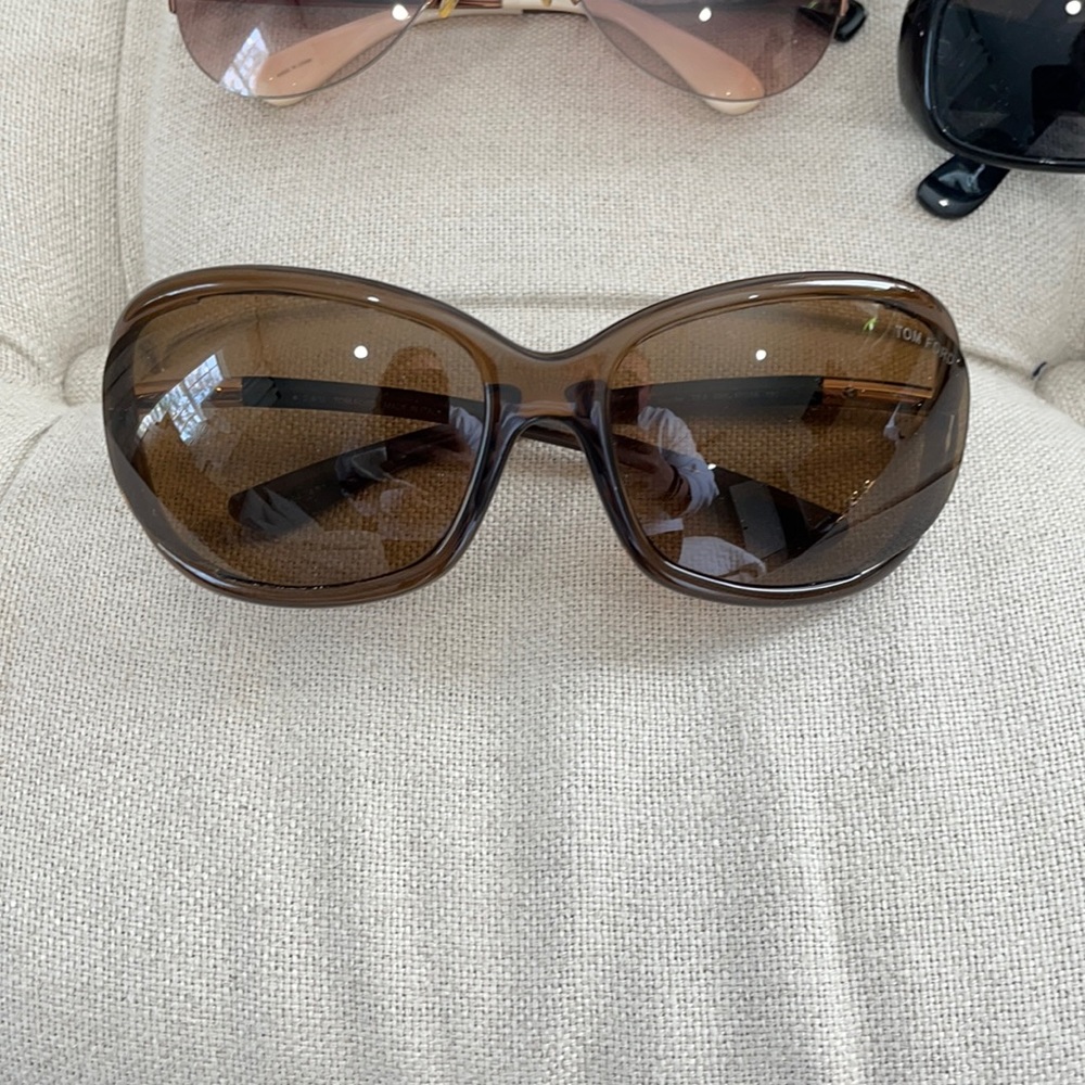 Tom Ford Brown Open Temple Jennifer Sunglasses